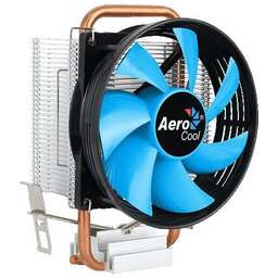 AEROCOOL Устройство охлаждения(кулер) Verkho 1-3P Soc-AM5/AM4/1200/1700/1851 черный/синий 3-pin 28dB Al+Cu 100W 280gr Ret