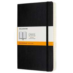 MOLESKINE Блокнот Classic Soft Expended, 400стр, в линейку, мягкая обложка, черный [qp616exp]