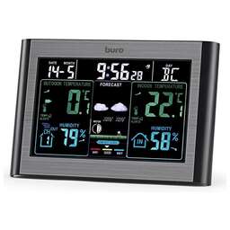 BURO Погодная станция BU-WSH114-COLOR, черный