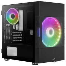 AEROCOOL Корпус mATX Atomic-G-BK-v1, Mini-Tower, без БП, черный