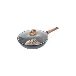 Panairo ECO induction с крышкой и съемной ручкой, 28 см, индукция (ECO-WOK-28-Sruswd-K.wd-I)