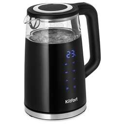 KITFORT Чайник электрический КТ-6611, 1.7л, стекло/пластик