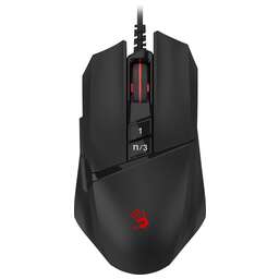 A4TECH Мышь проводная Bloody W65 Max Mini, игровая, оптическая, USB, 12000dpi, черный [w65 max mini honeycomb]