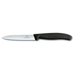 VICTORINOX Нож кухонный Swiss Classic (6.7703) стальной для чистки овощей и фруктов лезв.100мм прямая заточка черный