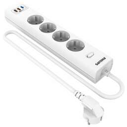 PHILIPS Сетевой фильтр CHP8246WA/51, 2м, белый