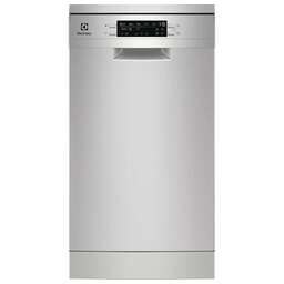 ELECTROLUX Посудомоечная машина ESS43210SX, узкая, напольная, 45см, загрузка 10 комплектов, нержавеющая сталь