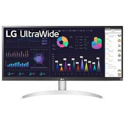 LG 29" Монитор UltraWide 29WQ600-W, 2560x1080, IPS, 100Гц, 1хHDMI, 1хDP, 1хType-С, серебристый [29wq600-w.aruz]