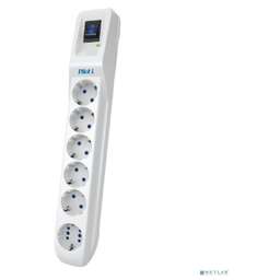 PILOT ZIS Сетевой фильтр L (GP) 1,8м {5 розеток + 1 в формате GP, до 7 потребителей} (арт. 171)