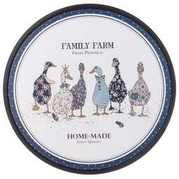 AGNESS ДОСКА РАЗДЕЛОЧНАЯ "FAMILY FARM" ДИАМЕТР 27,5*1.2 СМ 895-177