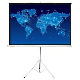 CACTUS Экран Triscreen CS-PST-150x150, 150х150 см, 1:1, напольный черный