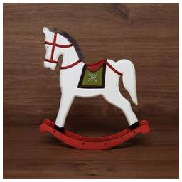 NEON-NIGHT (504-044) ДЕРЕВЯННАЯ ФИГУРКА "ИГРУШЕЧНЫЙ ПОНИ БЕЛЫЙ" 25Х5,5Х26,5 СМ