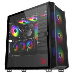 BLOODY Корпус BD-CC119 черный без БП ATX 7x120mm 2xUSB3.0 audio bott PSU