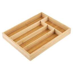 MALLONY Лоток для столовых приборов BAMBOO, 37*30*4,5 см (бамбук) (105122)