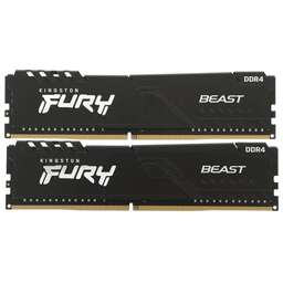 KINGSTON Оперативная память Fury Beast Black KF432C16BBK2/16WP DDR4 - 2x 8ГБ 3200МГц, DIMM, Ret