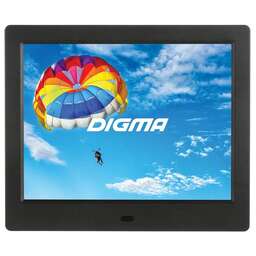 DIGMA Цифровая фоторамка PF-843 IPS, 8", черный [pf843bk]