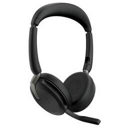 JABRA Гарнитура Evolve2 65 Flex, для компьютера/мобильных устройств, накладные, беспроводные/Bluetooth/USB, черный [26699-999-989]