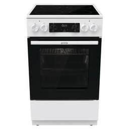 GORENJE Электрическая плита GEC5C61WG, стеклокерамика, без крышки, белый