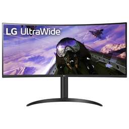 LG 34" Монитор UltraWide 34WP65C-B, 3440x1440, VA, 160Гц, 2хHDMI, 1хDP, изогнутый, черный [34wp65c-b.aruz]