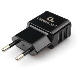 CABLEXPERT (14875) MP3A-PC-12, 10.5Вт, 2.1А, 2хUSB, черный, пакет