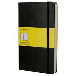 MOLESKINE Блокнот CLASSIC, 240стр, в клеточку, твердая обложка, черный [qp061]