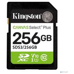 KINGSTON SecureDigital 256GB Canvas Select Plus Gen3 150MB/s C10 UHS-I U1 V10