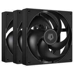 ID-COOLING Вентилятор Fan AS-120-K TRIO BLACK / PWM / Silent/ 3pack