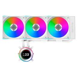 LIAN-LI Система водяного охлаждения HydroShift II LCD-C 360CL ARGB Soc-AM5/AM4/1700/1851 белый 4-pin 31dB Al+Cu LCD Ret (G89.GHS2LCD36RW.R0)