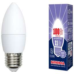 VOLPE (UL-00003813) LED-C37-11W/DW/E27/FR/NR картон