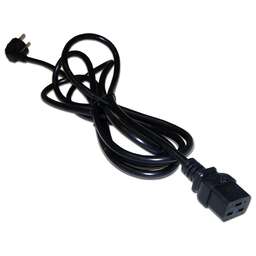 LANMASTER Шнур питания LAN-PP19/SHA-5.0-BK C19-Schuko проводник.:3x1.5мм2 5м 220В 16А черный