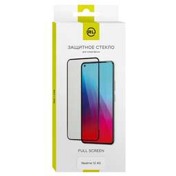 REDLINE Защитное стекло для экрана черный для Realme 12 4G 2.5D 1шт. (УТ000039355)