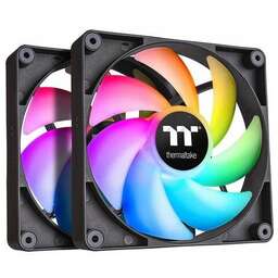 THERMALTAKE Вентилятор CT140 2шт, 140мм, 4-pin, 1500об/мин, 30.5 дБ, ARGB, черный, Ret [cl-f150-pl14sw-a]