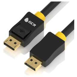 GREENCONNECT Кабель Display Port GCR-DP2DP, DisplayPort (m) (прямой) - DisplayPort (m) (прямой), GOLD , круглое, 3м, пакет, черный [gcr-dp2dp-3.0m]