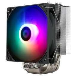 THERMALRIGHT Устройство охлаждения(кулер) Burst Assassin 120 ARGB Soc-AM5/AM4/1200/1700/1851 серебристый/черный 4-pin 25.6dB Al+Cu 510gr Ret (BA120-ARGB)