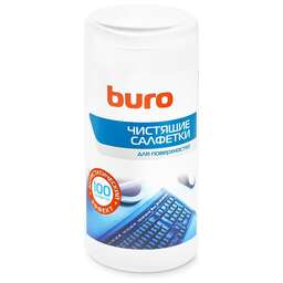 BURO Салфетки BU-Tsurface для поверхностей туба 100шт влажных