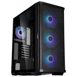 ZALMAN Корпус MidiTower Z10 PLUS black (ATX, без БП, ARGB, 2xUSB3.2 Type-A + USB3.2 Type-C) ( Z10 PLUS)