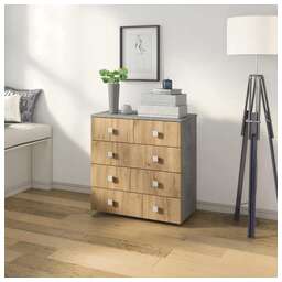 БИТЕЛ ЛОФТ-5 Бетон/дуб крафт золотой