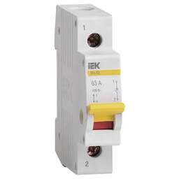 IEK Выключатель MNV10-1-063 ВН-32 1Р 63A 1П 230/400В 1мод белый (упак.:1шт)