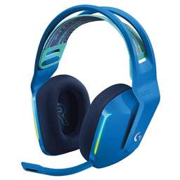 LOGITECH Гарнитура игровая G733 Lightspeed, для компьютера и игровых консолей, накладные, радио, синий [981-000945]