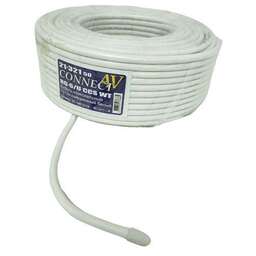 PREMIER Кабель CONNECT-AV RG-6/U CCS WT, 75Ом, омедненный, 50м, белый [21-321 50]