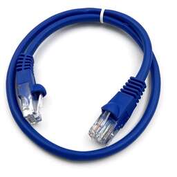 BURO Патч-корд UTP 4 пары cat.5E CCA molded 0.5м голубой RJ-45 (m)-RJ-45 (m) (UTP-5E-0,5M-BL)