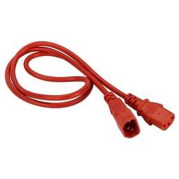 LANMASTER Шнур питания LAN-PP13/14-2.0-RD C13-С14 проводник.:3x0.75мм2 2м 250В 10А красный