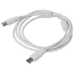 BURO Кабель USB A(m) USB A(f) 1.8м (USB2.0-AM-AF-1.8M-MG) феррит.кольца серый