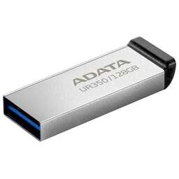 A-DATA Флешка USB UR350 128ГБ, USB3.2, серебристый и черный [ur350-128g-rsr/bk]