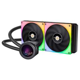 THERMALTAKE Система водяного охлаждения TH280 V2, 4-pin, ARGB, черный, 140мм, Ret [cl-w375-pl14sw-a]