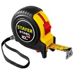 STAYER Stabil, 10 м х 25 мм, рулетка, Professional (34131-10)