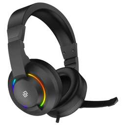 OKLICK Гарнитура игровая HS-L315G, для компьютера, накладные, проводные USB/3,5 мм, черный [2007552]