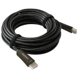 DIGMA Кабель аудио-видео HDMI 2.0 AOC, HDMI (m) - HDMI (m), ver 2.0, 50м, GOLD, черный [bhp aoc 2.0-50]