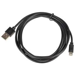 NONAME Кабель Lightning (m) - USB (m), 2м, 2.4A, черный