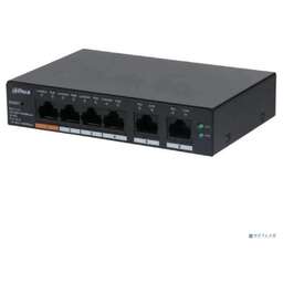 DAHUA DH-CS4009-8ET1GT-60 8-портовый PoE коммутатор облачный 8 RJ45 10/100Мбит/с (PoE/PoE+/Hi-PoE), 1 RJ45 10/100/1000Мбит/с (uplink); 60Вт