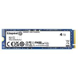 KINGSTON Твердотельный накопитель SSD PCIe 4.0 x4 4TB SNV3S/4000G NV3 M.2 2280